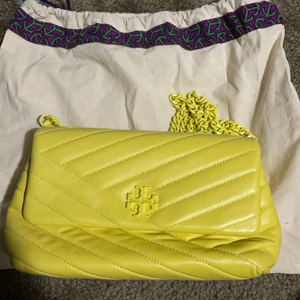 Yellow medium Tory Burch crossbody